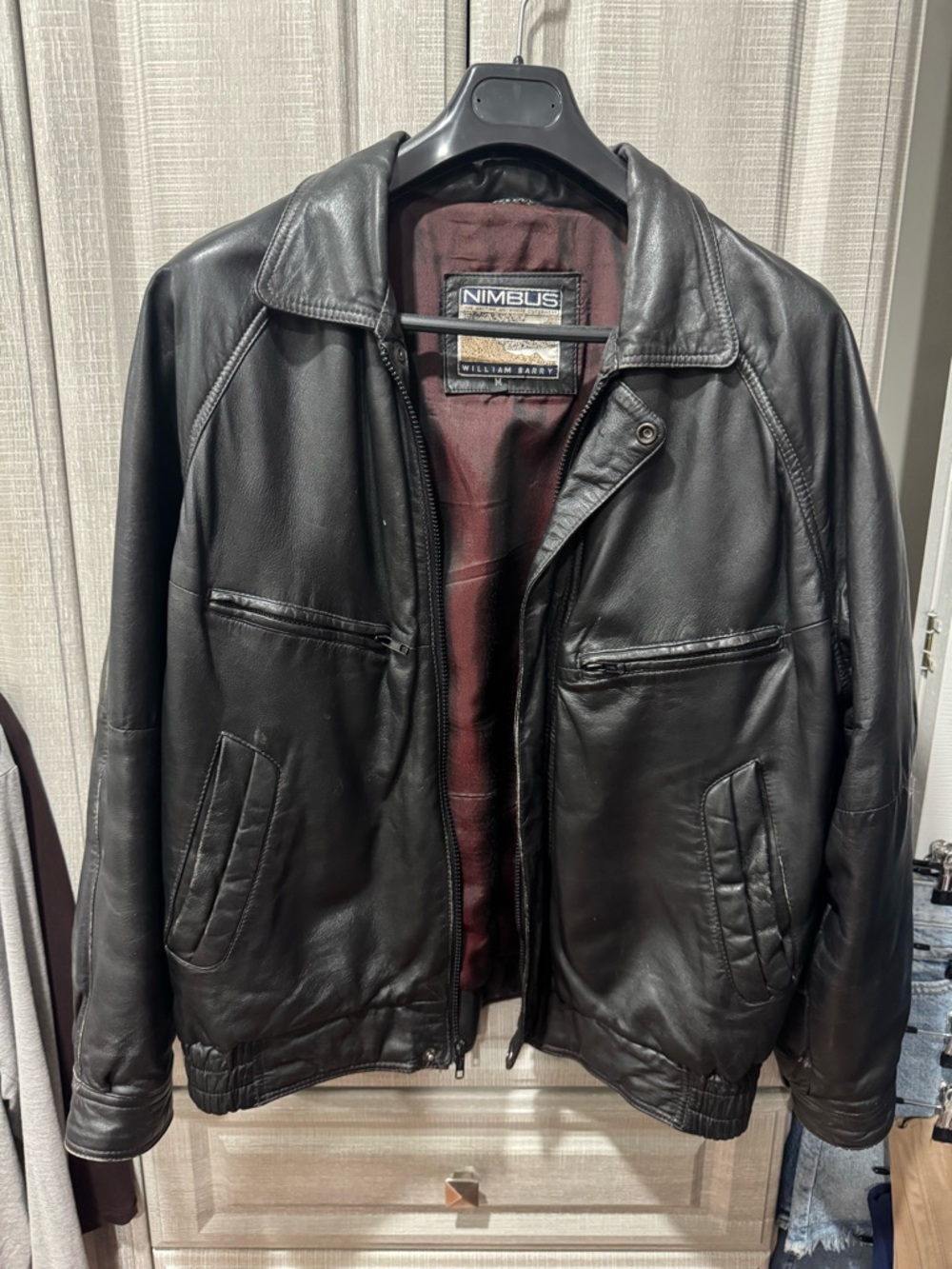 Men's Black Real Leather Jacket